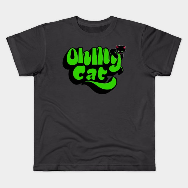 Oh my cat Kids T-Shirt by Malakian Art